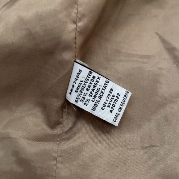 Vintage Tan Brown Coat Blazer Max Studio - Picture 9 of 9